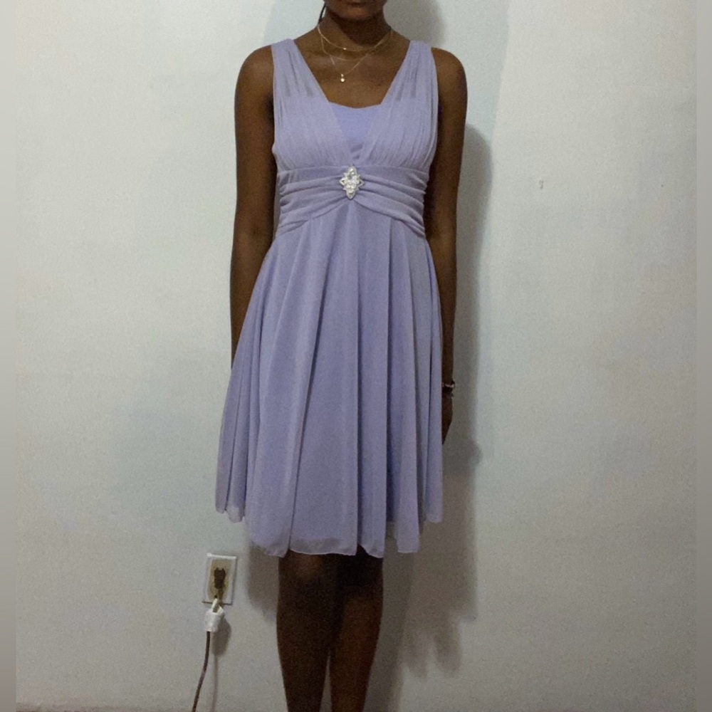 Lilac Chiffon Formal Dress